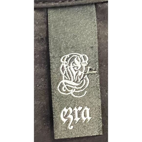 Ezra Black Surplice Mini Dress Large Sleeveless V-Neck Elastic Waist Stretch - Picture 3 of 8